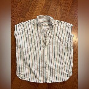 Madewell striped short sleeve button up